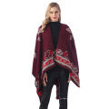 Nouveau automne/hiver châle mode poncho femmes écharpe cape luxe gland cachemire écharpes